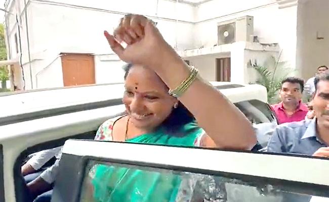 Kavitha appears before ED in Delhi excise scam